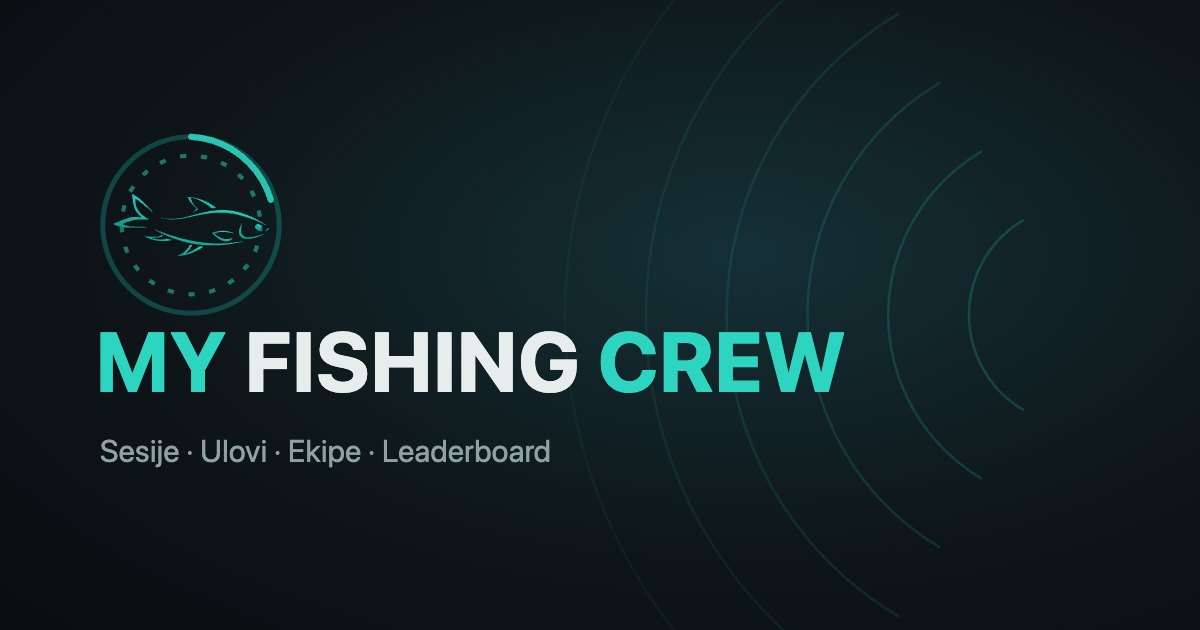 My Fishing Crew — App for anglers · MFC